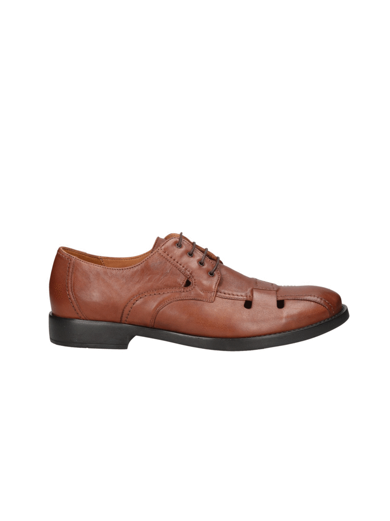 Brown casual shoes Stave, Conhpol - polish production, Derby, CE0491-01, Konopka Shoes