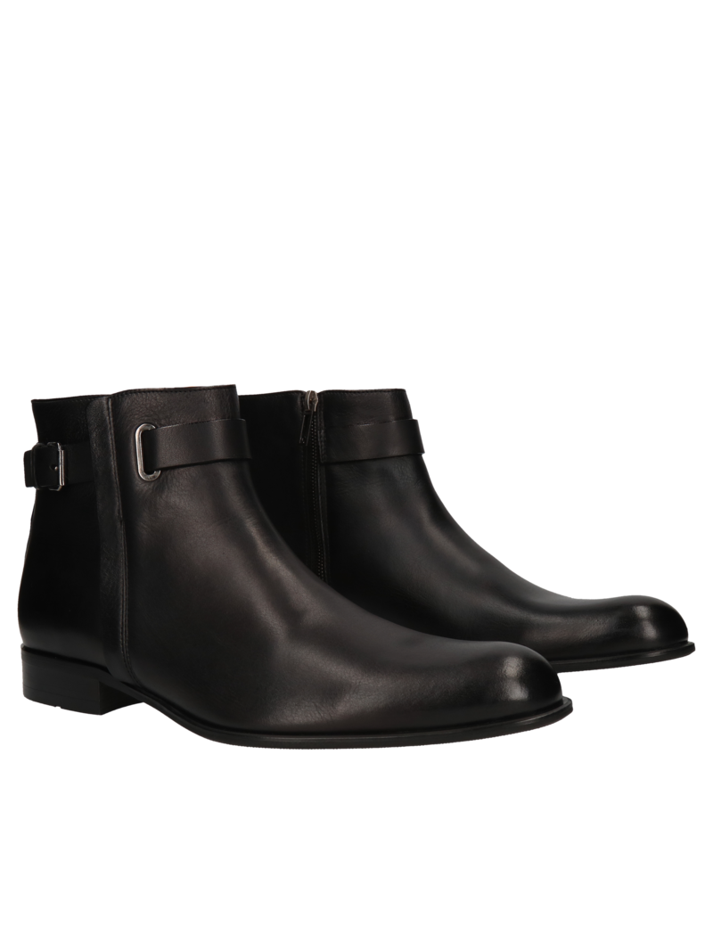 Black boots Karl II, Conhpol - Polish production, Boots, CE0295-02, Konopka Shoes