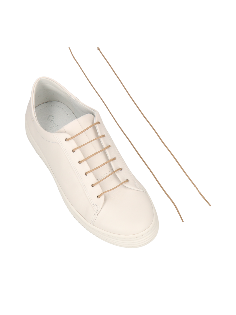 Laces, beige laces for formal shoes, DO0012-01, Konopka Shoes