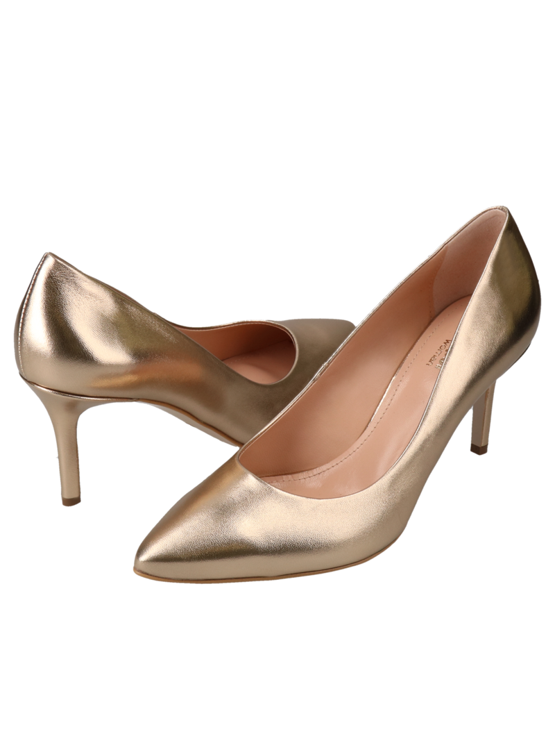 Gold high heels Penelope, Conhpol Bis, Konopka Shoes