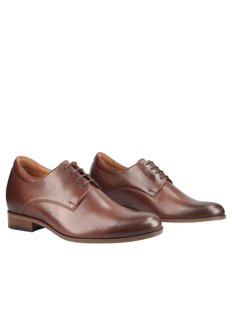 Brown elevator shoes Bruce +7 cm, Conhpol, Konopka Shoes
