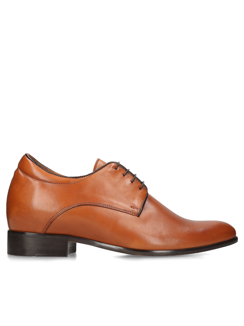 Brown elevator shoes Dustin +7 cm , Conhpol - Polish production, Elevator shoes, CH0478-07, Konopka Shoes