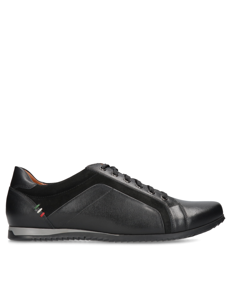 Black shoes Timo, Conhpol Dynamic - Polish production, Sneakers, SD2514-01, Konopka Shoes