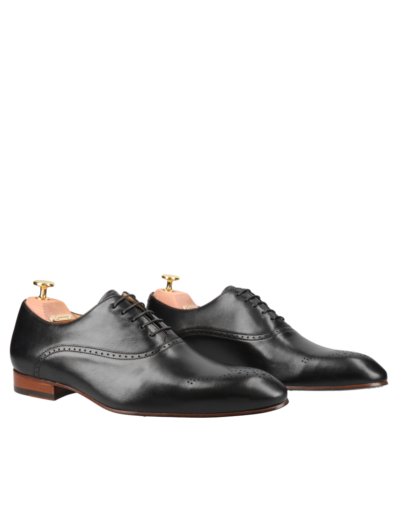 Black shoes Sergio - Gold Collection, Conhpol - Polish production, Oxfordy, CG4445-01, Konopka Shoes