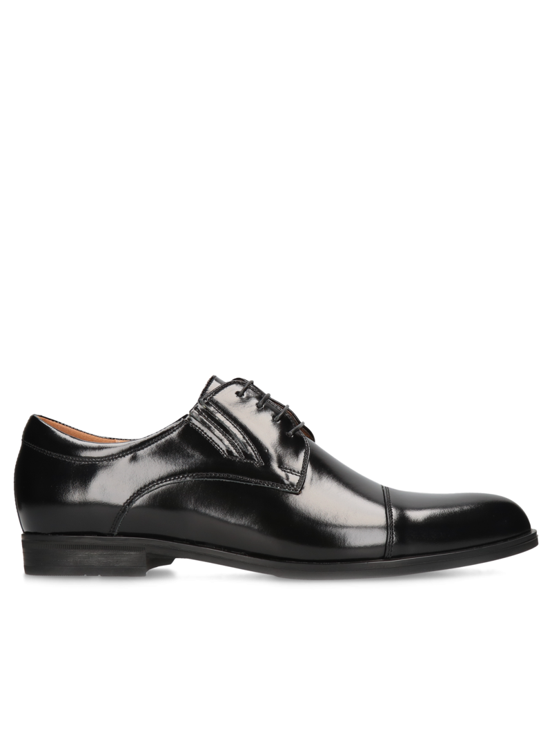 Black shoes Kellen, Conhpol - Polish production, Derby, CI4063-01, Konopka Shoes