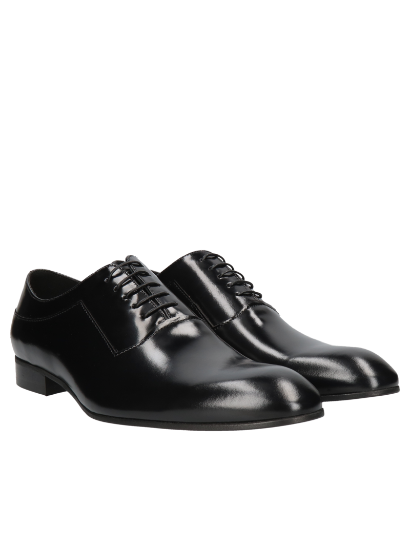 Black shoes Kevin, Conhpol - Polish production, Oxfordy, CE6098-02, Konopka Shoes