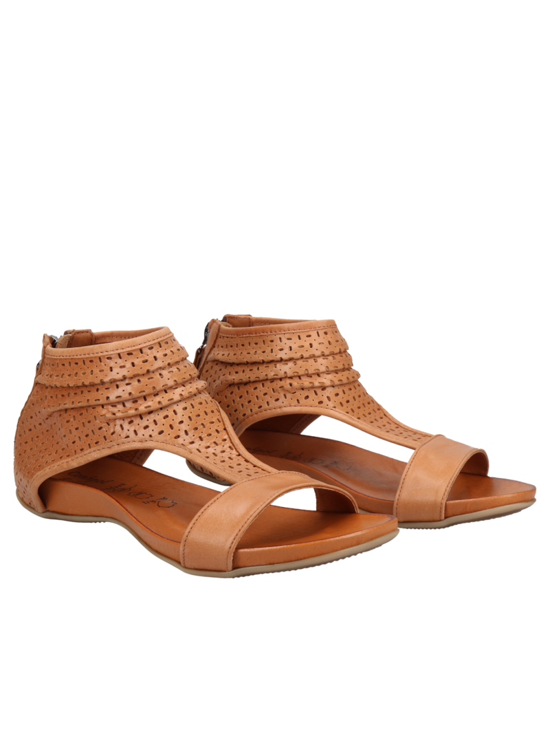 Brown sandals Zyta, Conhpol Relax, Konopka Shoes