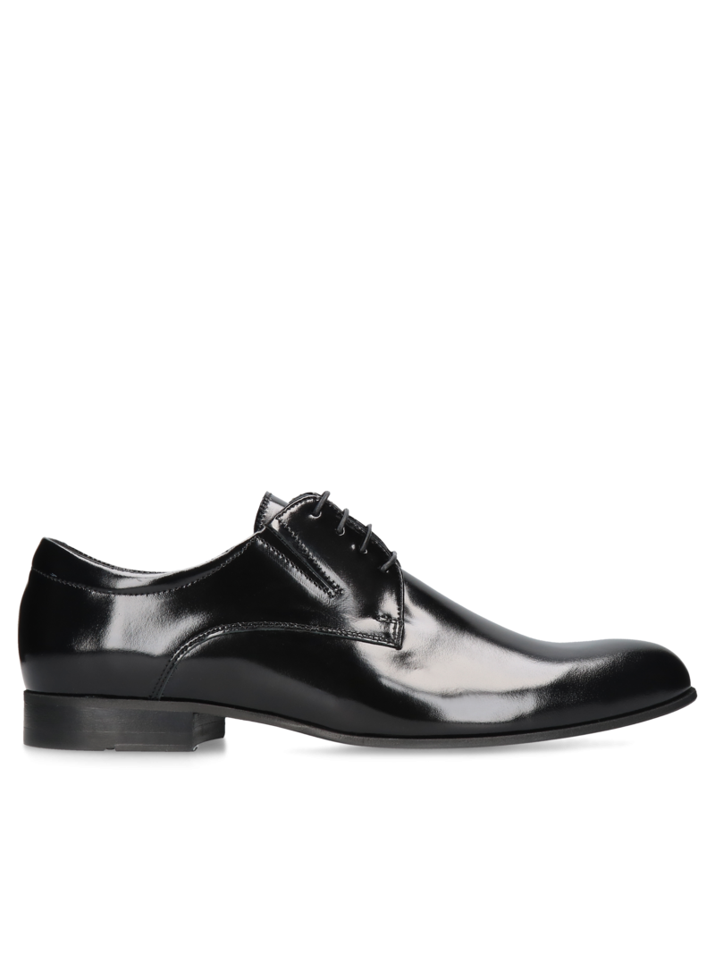 Black shoes Kellen, Conhpol - Polish production, Derby, CI6152-01, Konopka Shoes