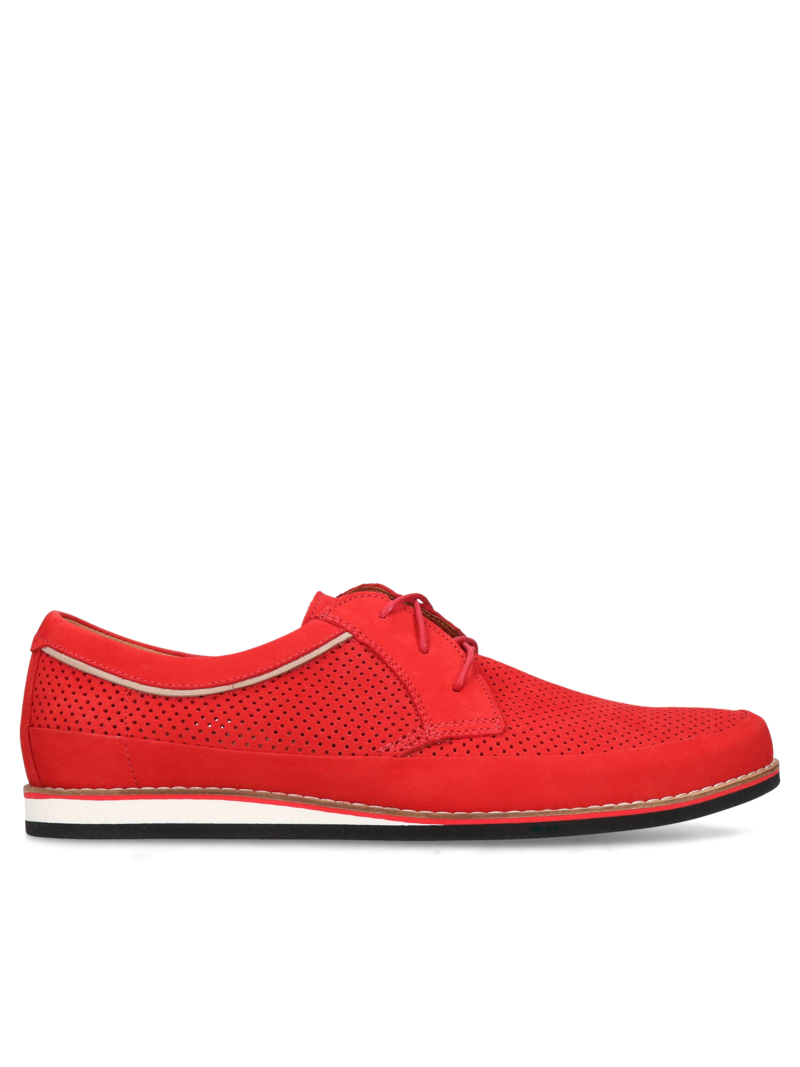 Red shoes Timo, Conhpol Dynamic- Polish production, SD2555-01, Sneakers, Konopka Shoes