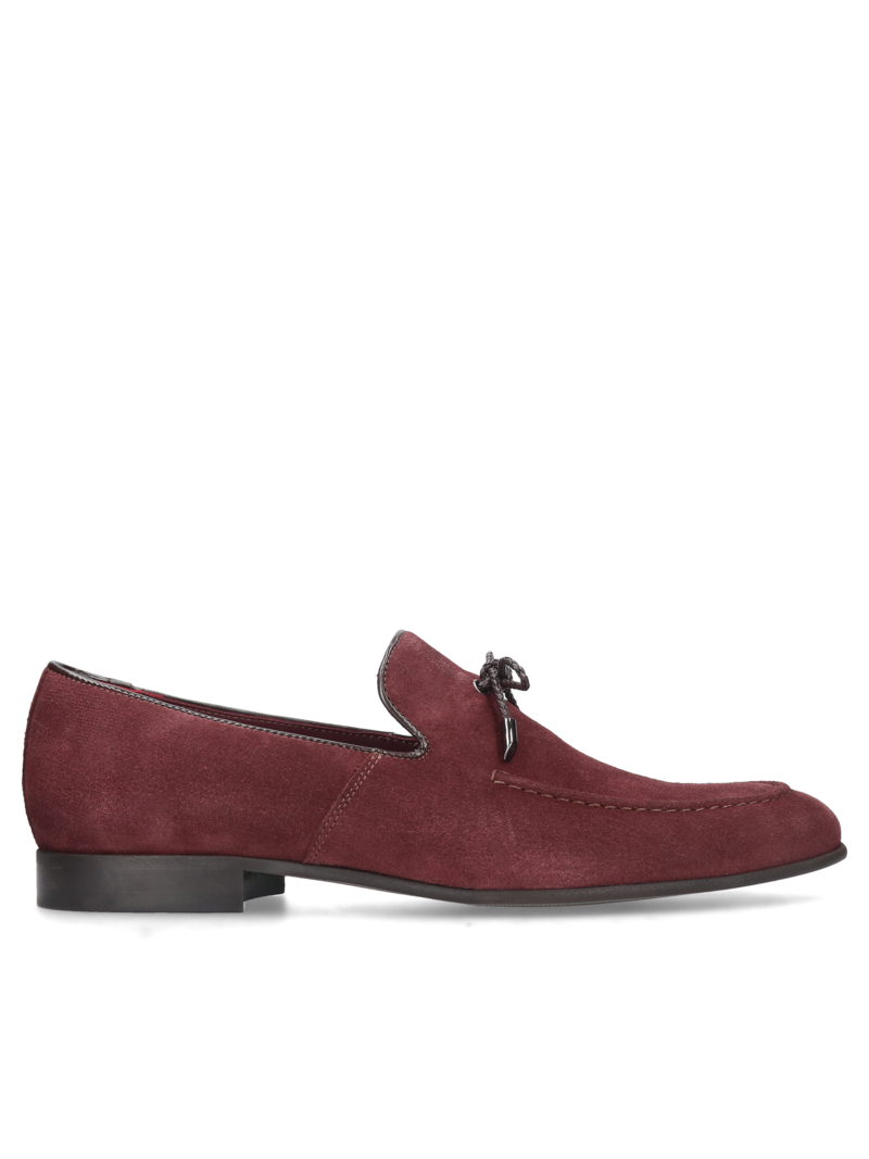 Burgund casual loafers Hugo, Conhpol - polish production, CE6163-02, Loafers and moccasins, Konopka Shoes