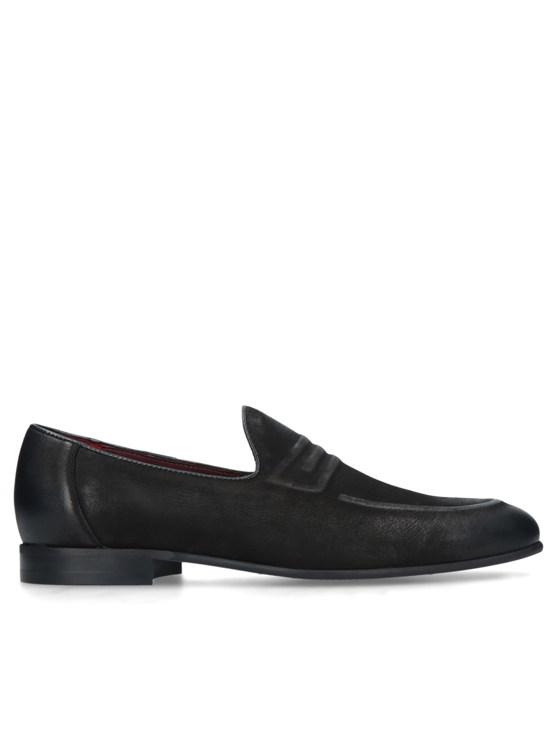 Black casual loafers Hugo, Conhpol - polish production, CE6164-02, Loafers and moccasins, Konopka Shoes