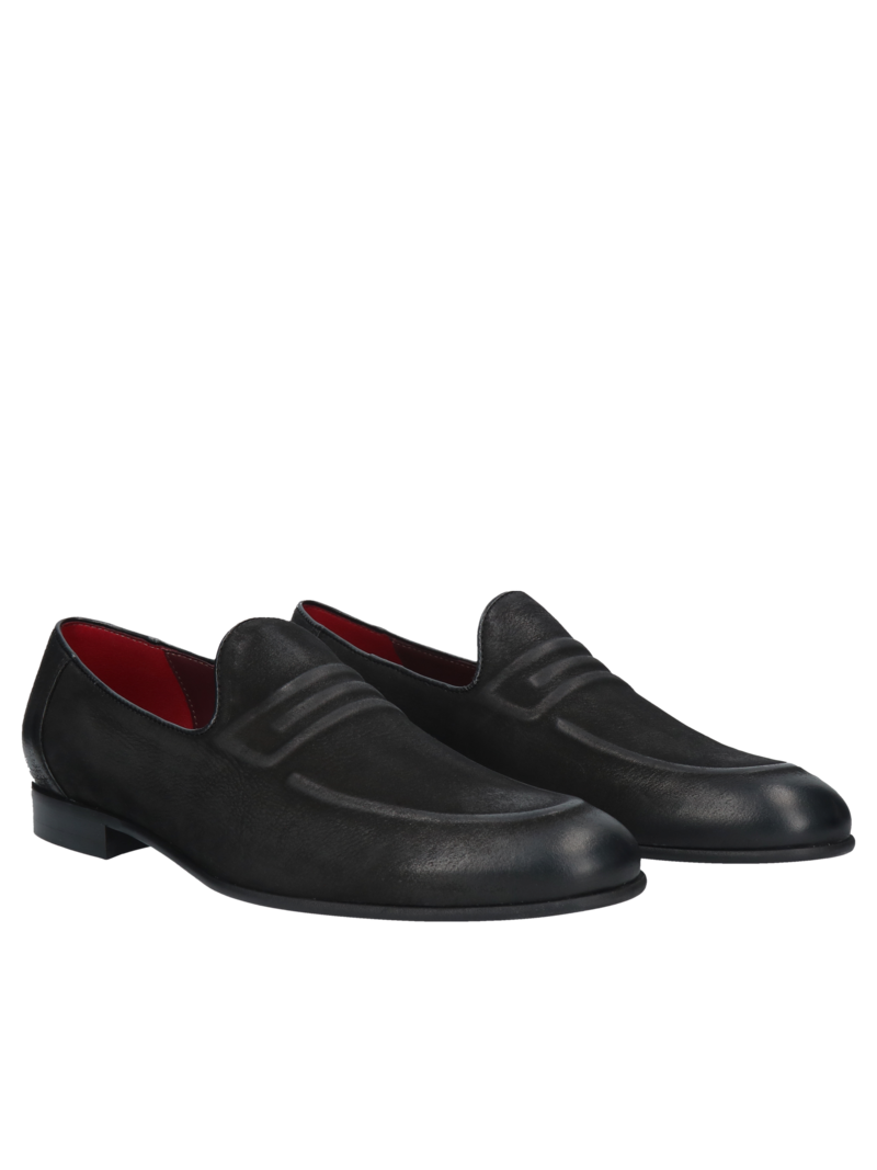 Black casual loafers Hugo, Conhpol - polish production, CE6164-02, Loafers and moccasins, Konopka Shoes
