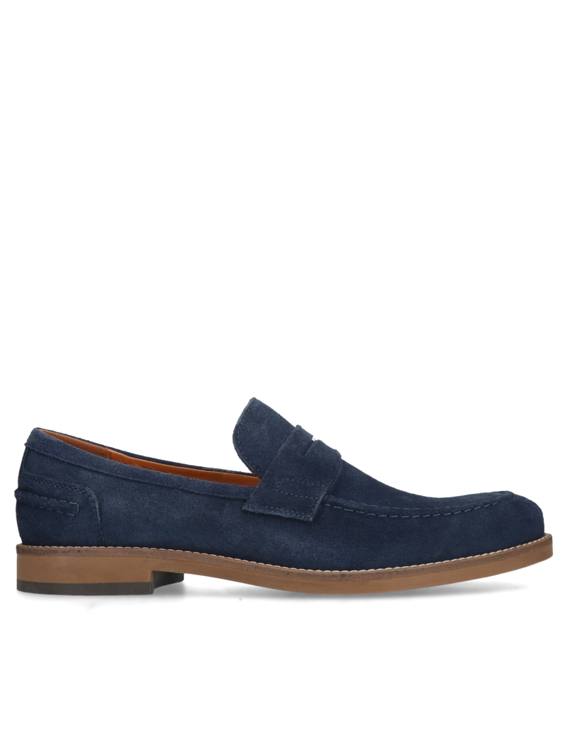 Navy blue loafers Teo, Conhpol, Konopka Shoes