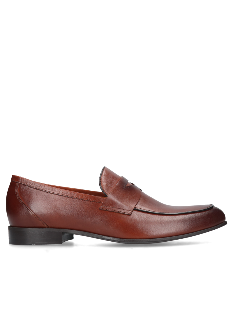 Brown loafers Kellen, Conhpol - Polish production, Loafers & Moccasins, CI6174-01, Konopka Shoes