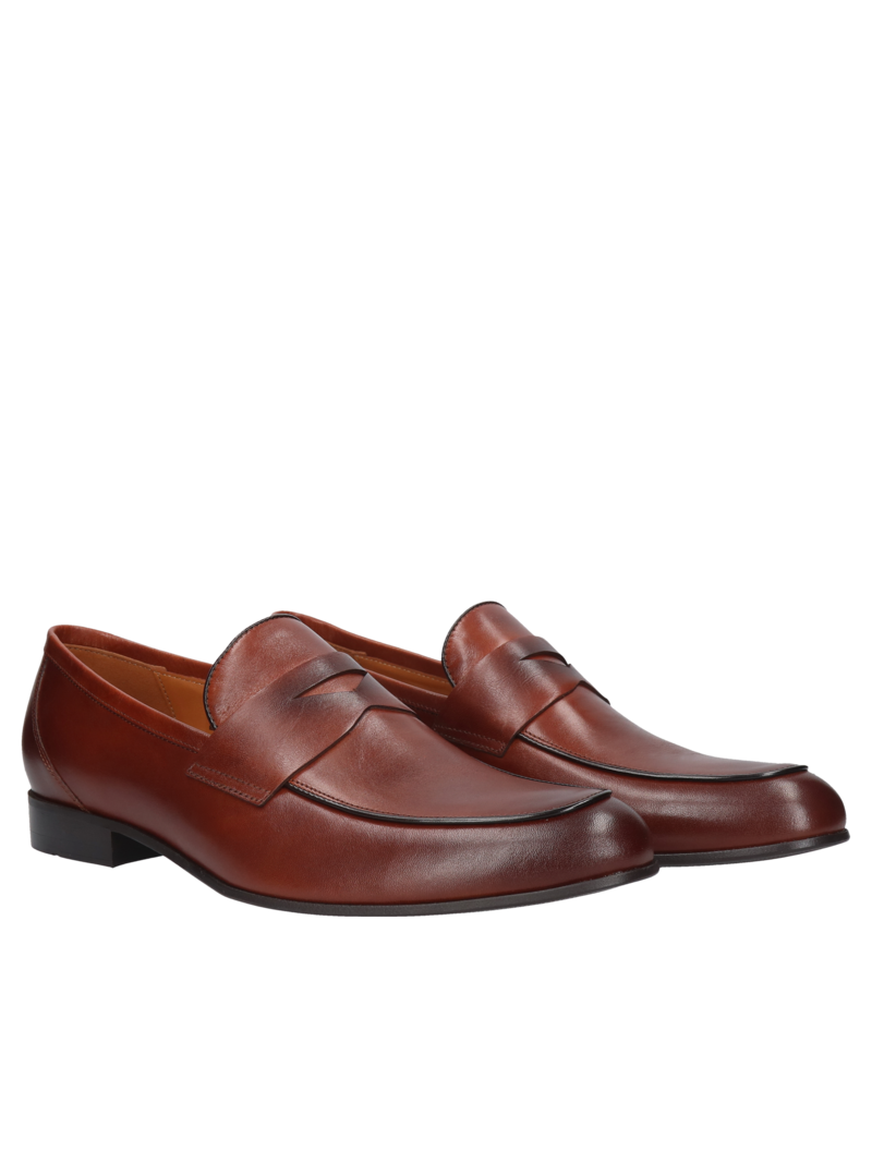 Brown loafers Kellen, Conhpol - Polish production, Loafers & Moccasins, CI6174-01, Konopka Shoes