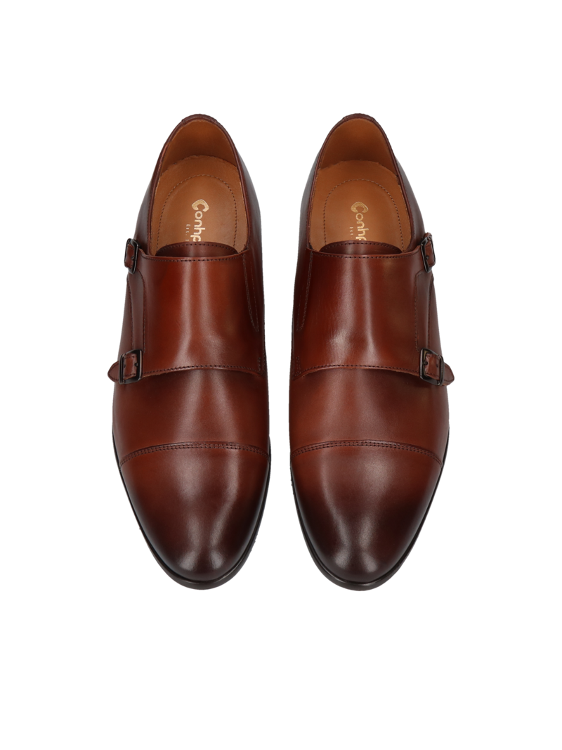 Classic men's heightening shoes, Polish leather shoes, Conhpol, Konopka shoes