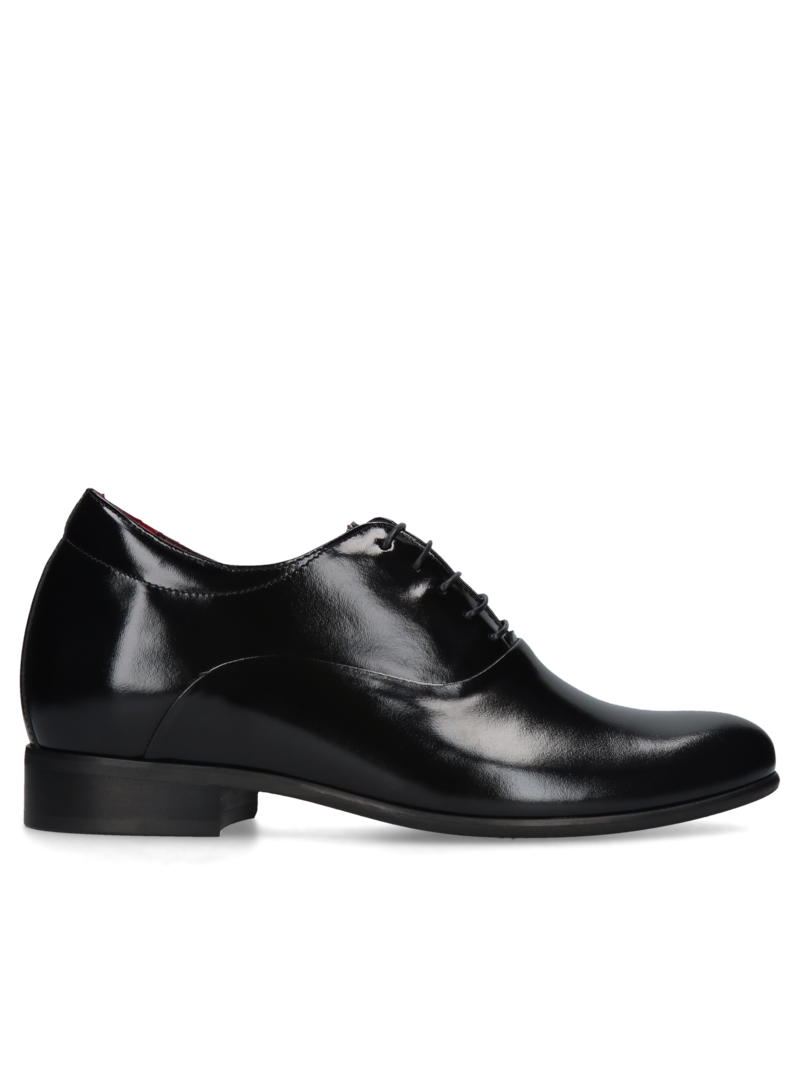 Black elevator shoes Wolter +7 cm, Conhpol, Konopka Shoes