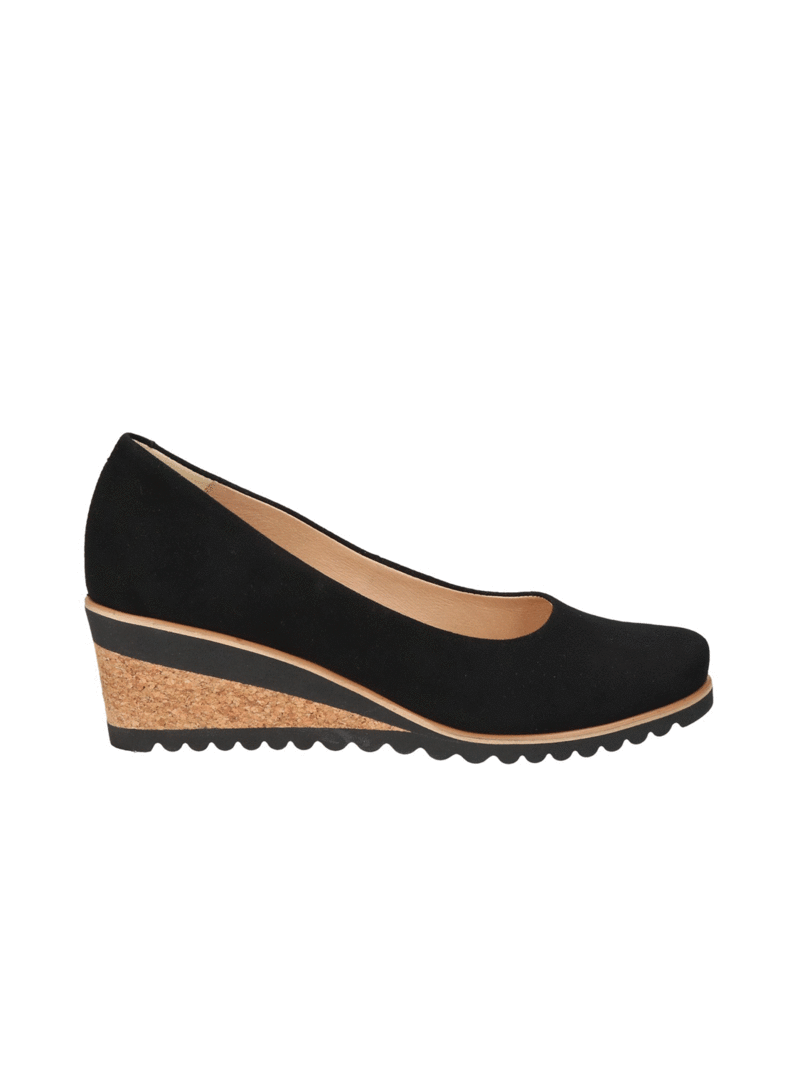 Black pumps Alice, Conhpol Relax Polish production, Pumps, RE016601