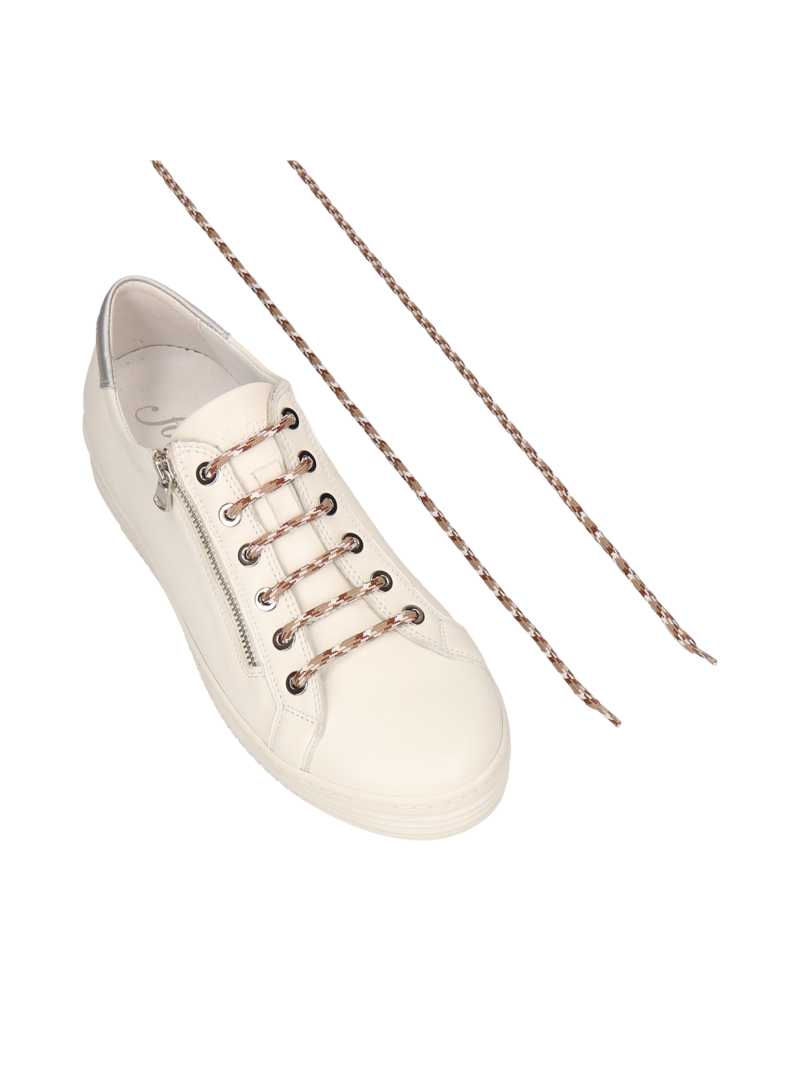 Beige laces for sports shoes, Konopka Shoes