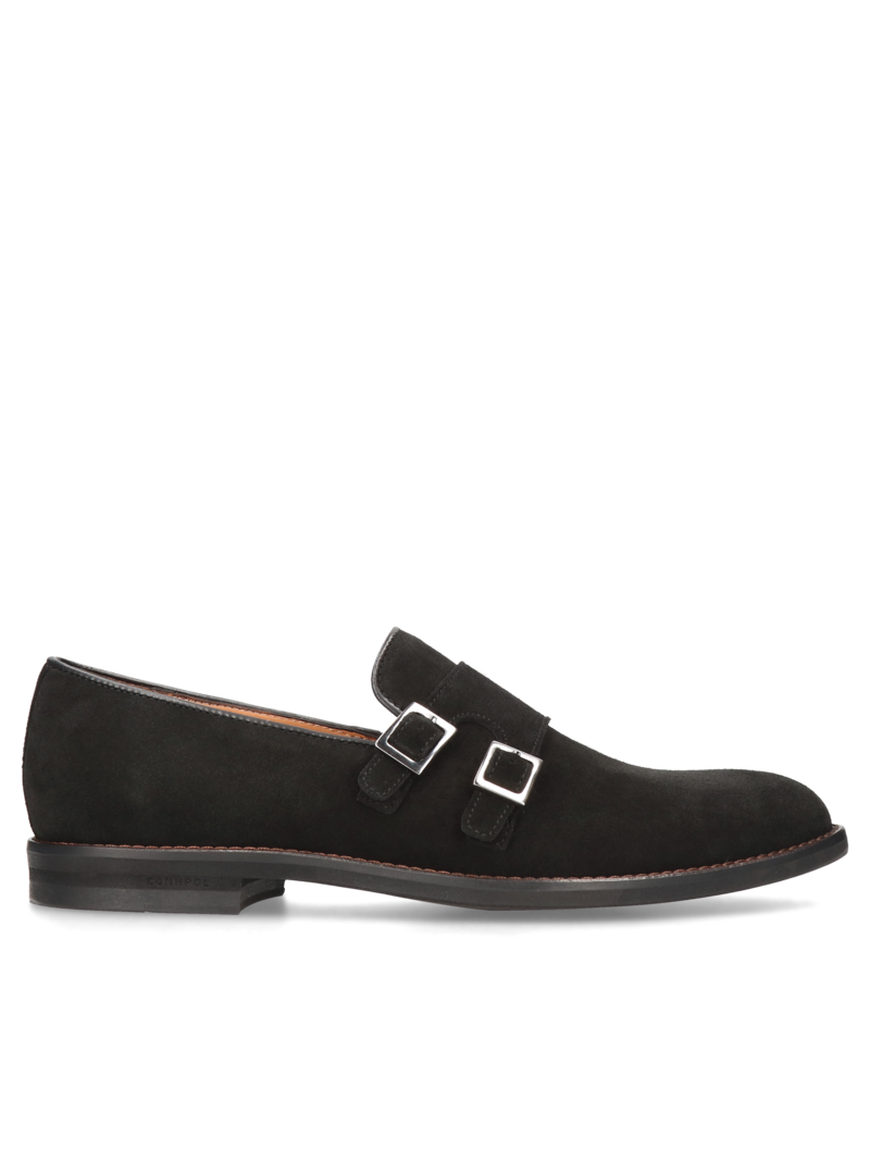 Black casual loafes Lorenzo, Conhpol - polish production, CE6185-02, Loafers and moccasins, Konopka Shoes