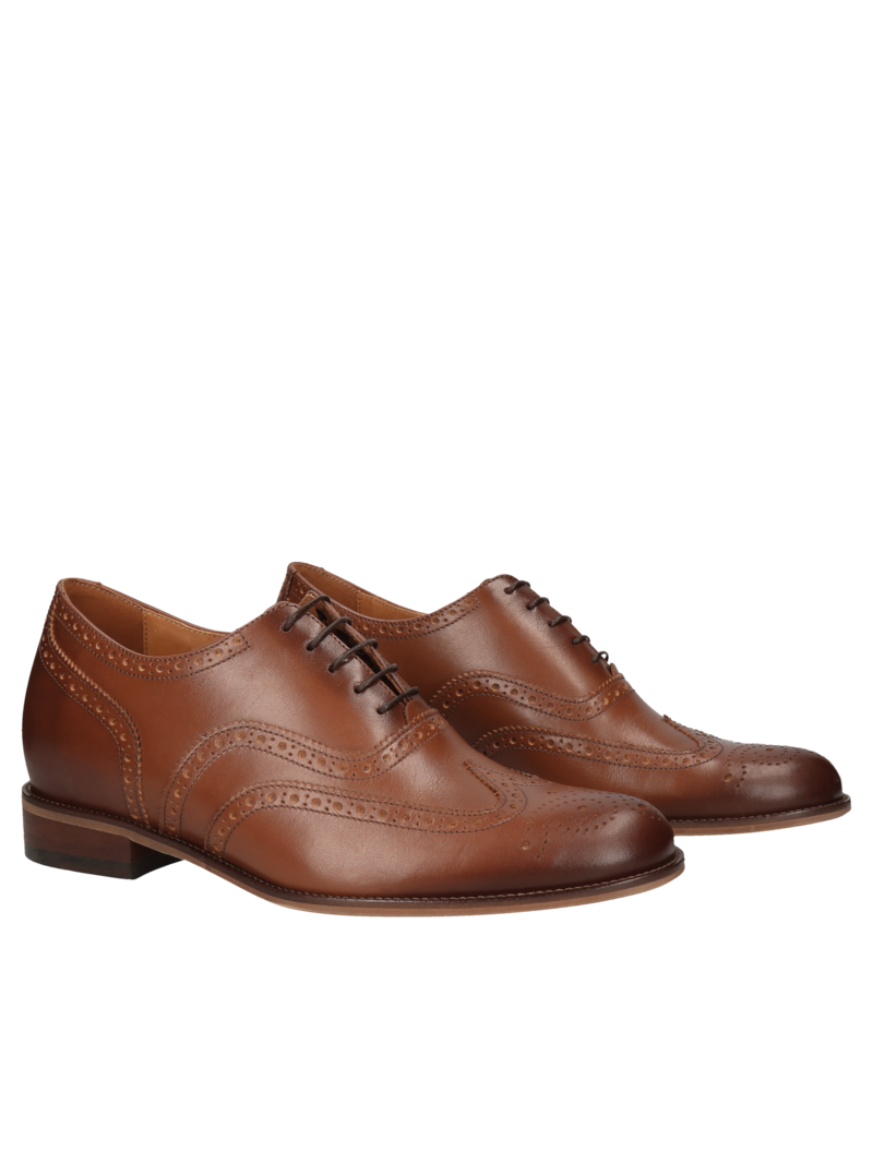 Brown elevator shoes Bruce +7 cm, Conhpol, Konopka Shoes