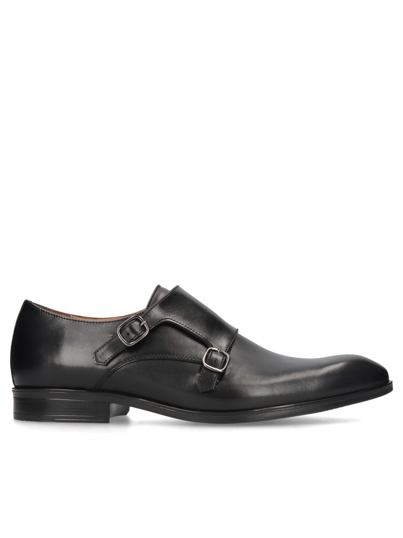 Black shoes Marco, Conhpol - Polish production, Monks, CI6188-01, Konopka Shoes