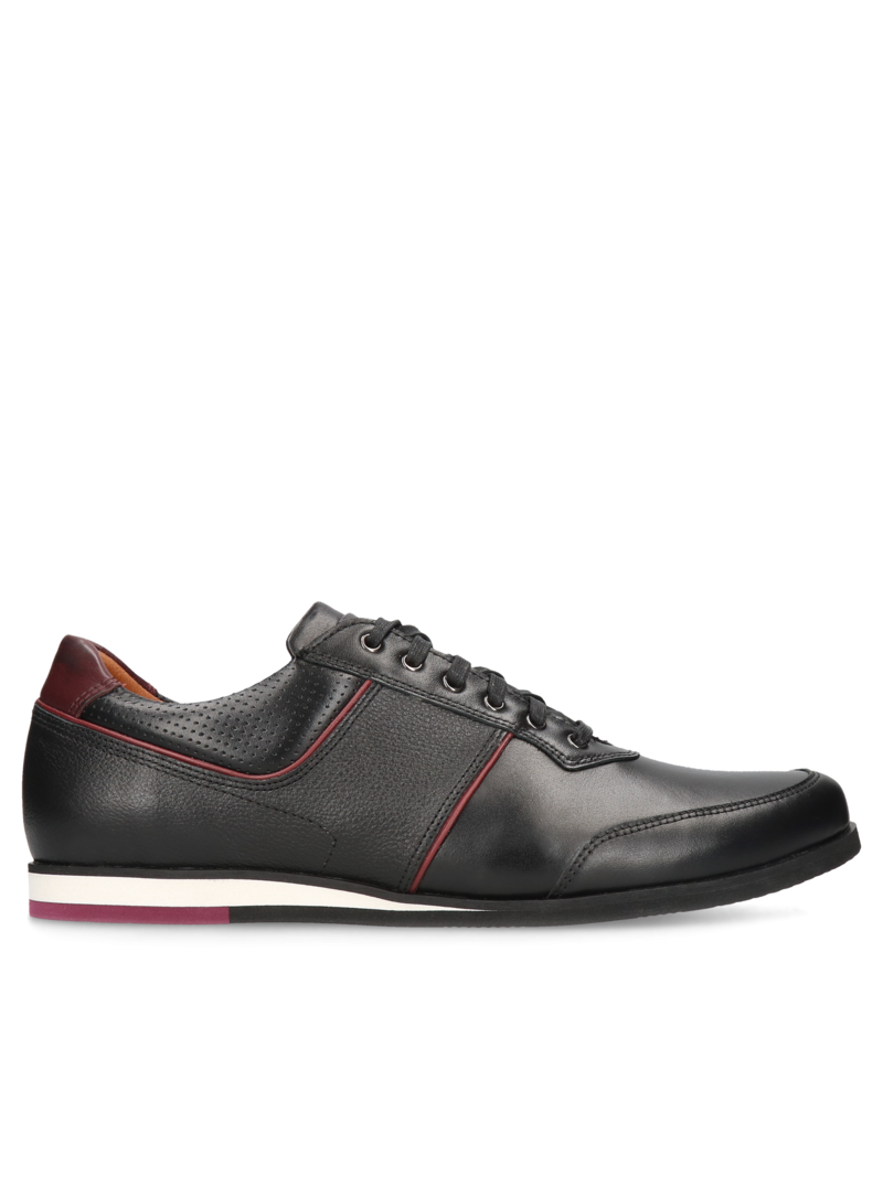 Black shoes Timo, Conhpol Dynamic - Polish production, SD2568-01, Sneakers, Konopka Shoes
