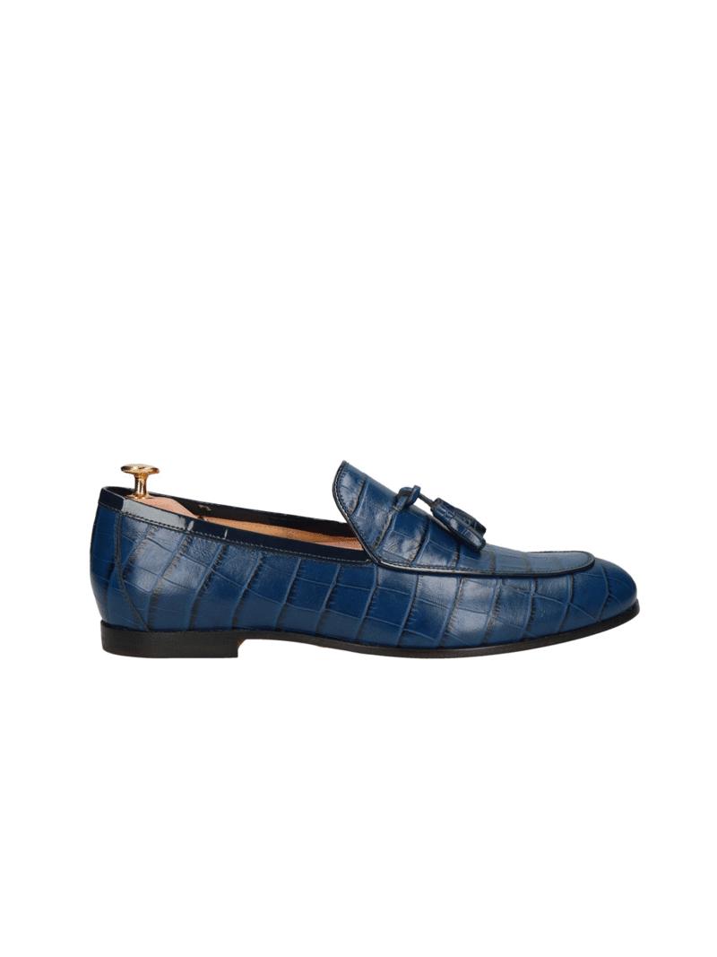 Navy blue loafers Hugo - Gold Collection, Conhpol - Polish production, Loafers & Moccasins, CG4452-04, Konopka Shoes