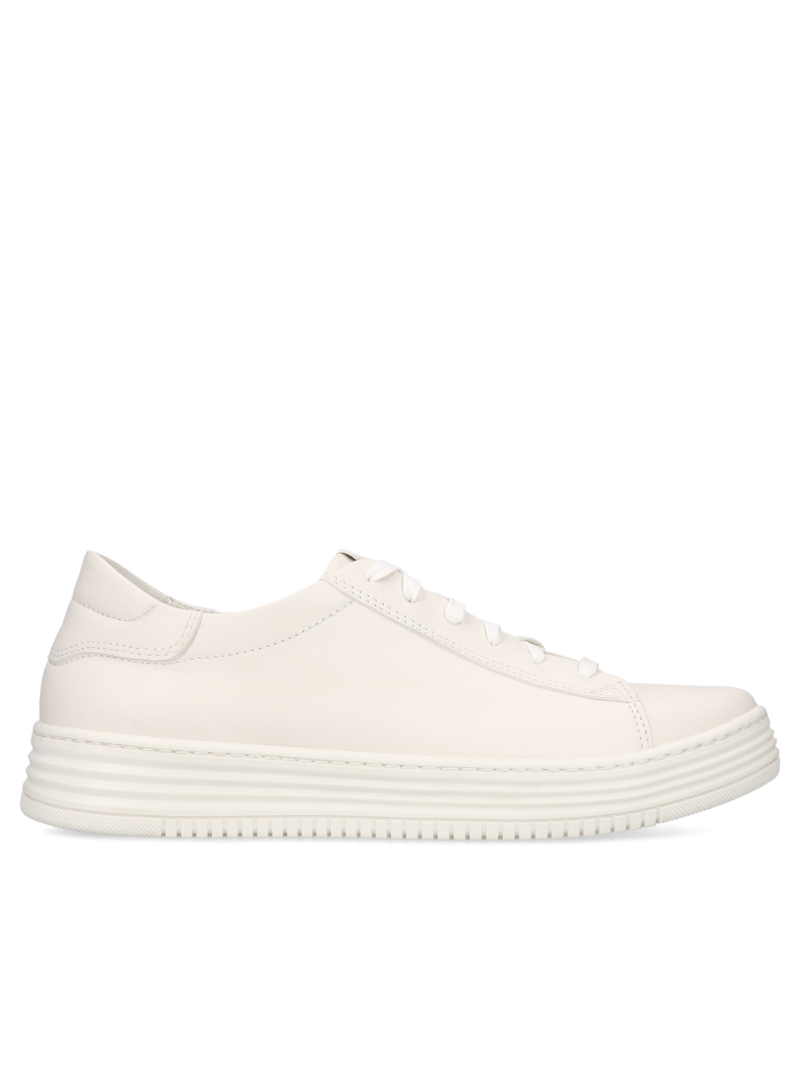 White sneakers Fabio, Conhpol Dynamic - Polish production, Sneakers, SD2574-01, Konopka Shoes