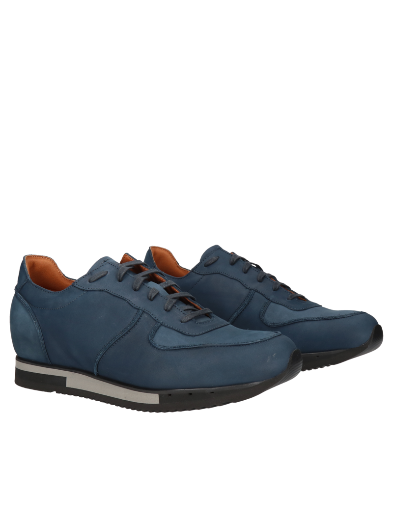 Navy blue elevator shoes Cyrus +7 cm, Conhpol Dynamic - Polish production, Sneakers, SH2558-03, Konopka Shoes