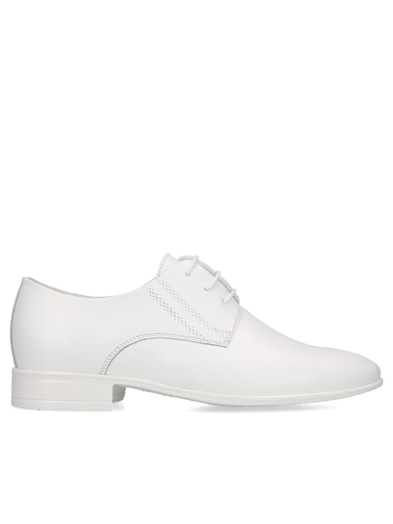 White communion shoes Karol, Conhpol, First communion shoes for a boy, CE6205-03, Konopka Shoes