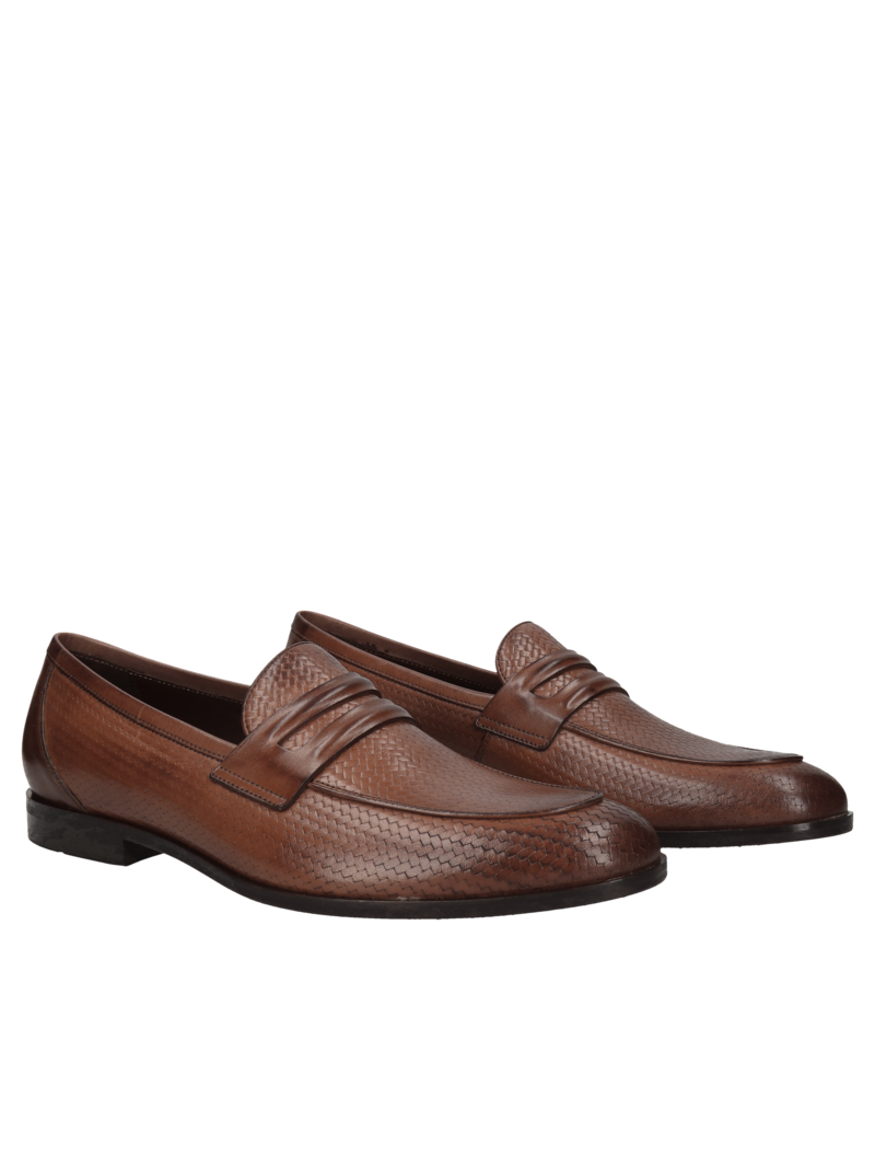 Brown casual loafers Hugo, Conhpol - polish production, CE6209-02, Loafers and moccasins, Konopka Shoes