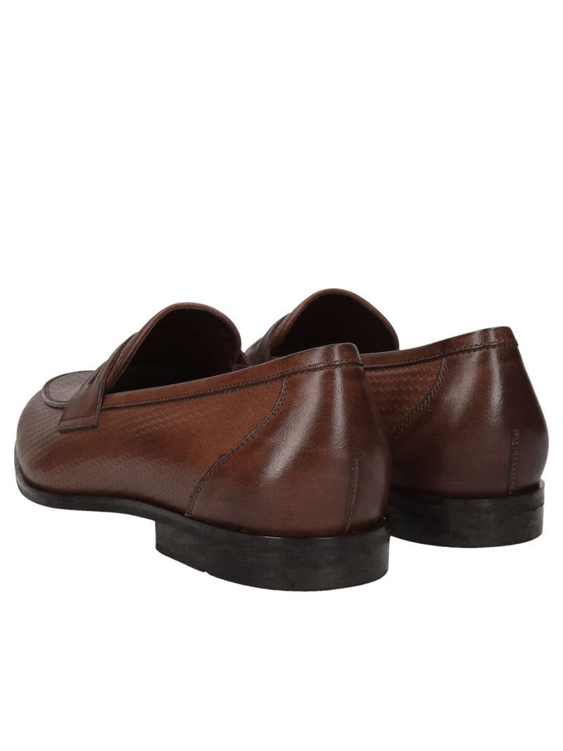 Brown casual loafers Hugo, Conhpol - polish production, CE6209-02, Loafers and moccasins, Konopka Shoes