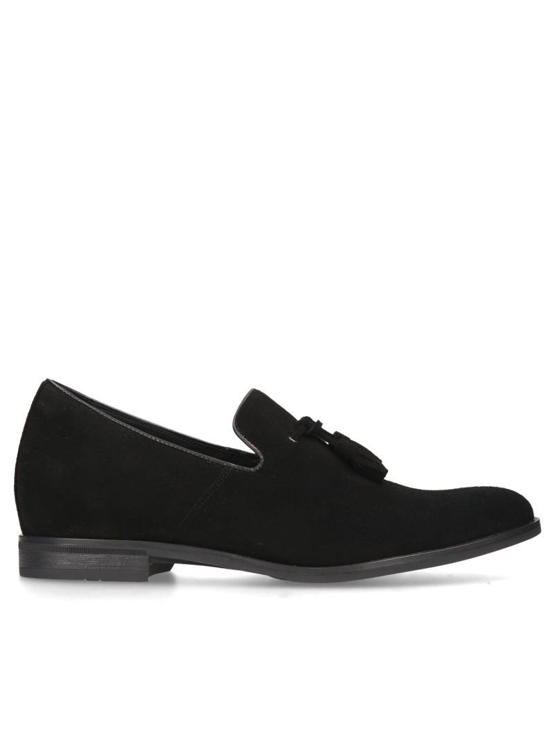 Black elevator Loafers Luis +7 cm, Conhpol, Konopka Shoes