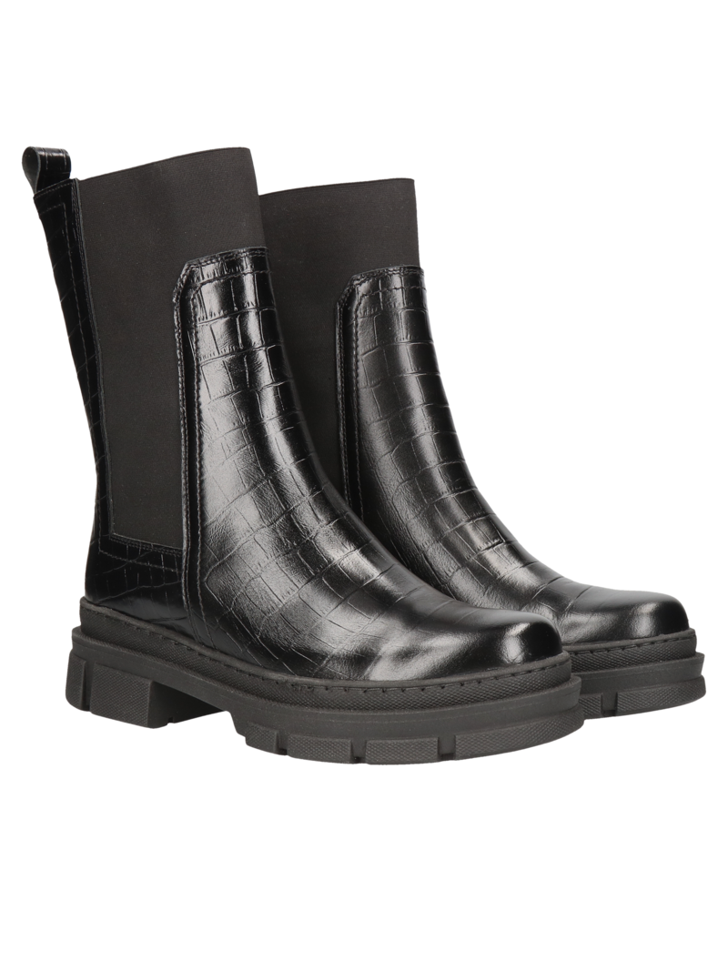 Black chelsea boots Peppy, Conhpol Relax - Polish production, Chelsea boots, RE2627-01, Konopka Shoes