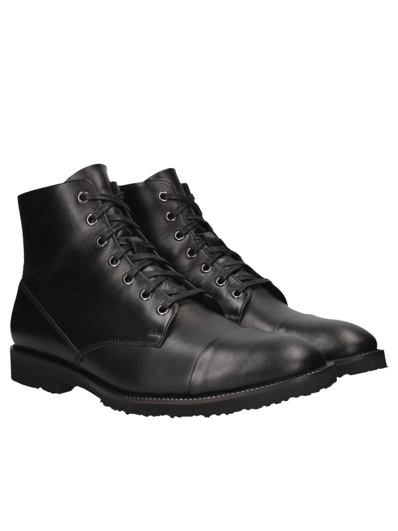 Black boots Louis, Conhpol Dynamic - Polish production, Boots, SK2582-01, Konopka Shoes