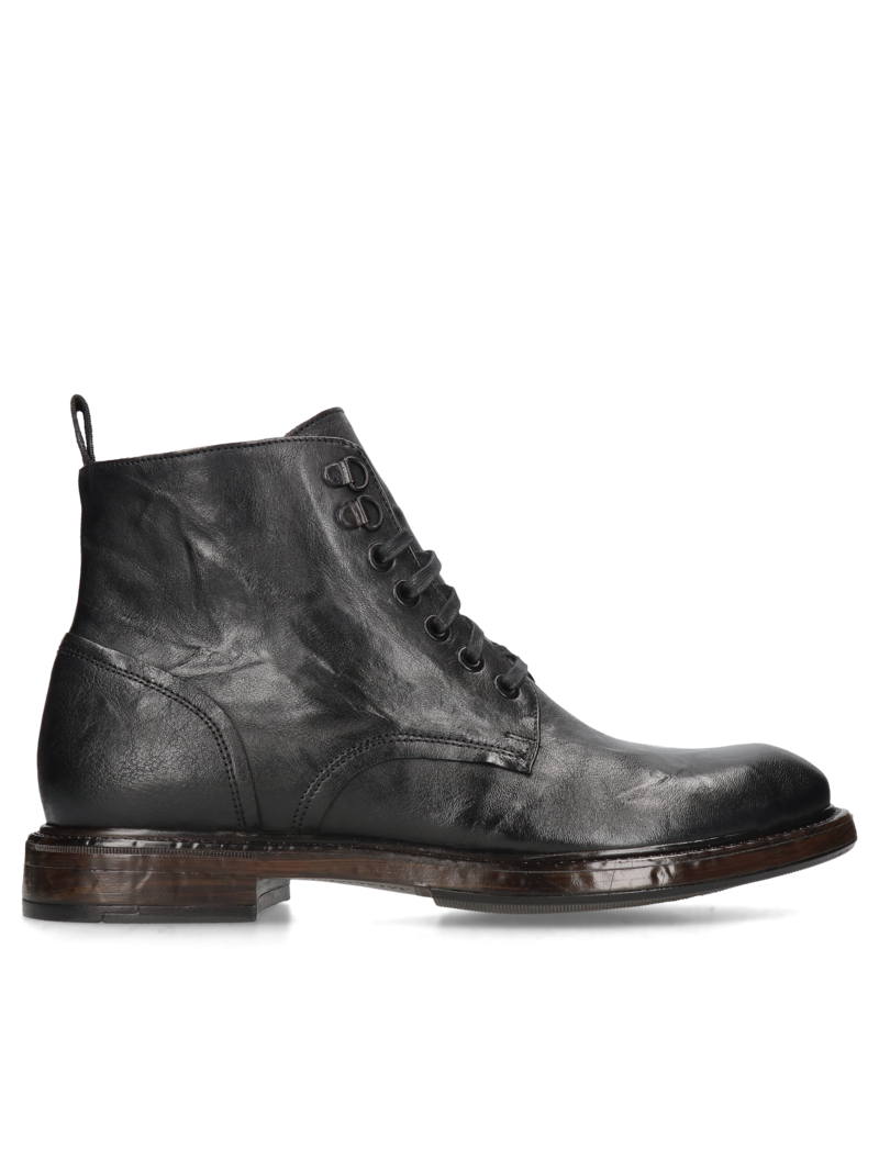 Black boots Davide, Conhpol - Polska produkcja, Boots, CE6215-02, Konopka Shoes