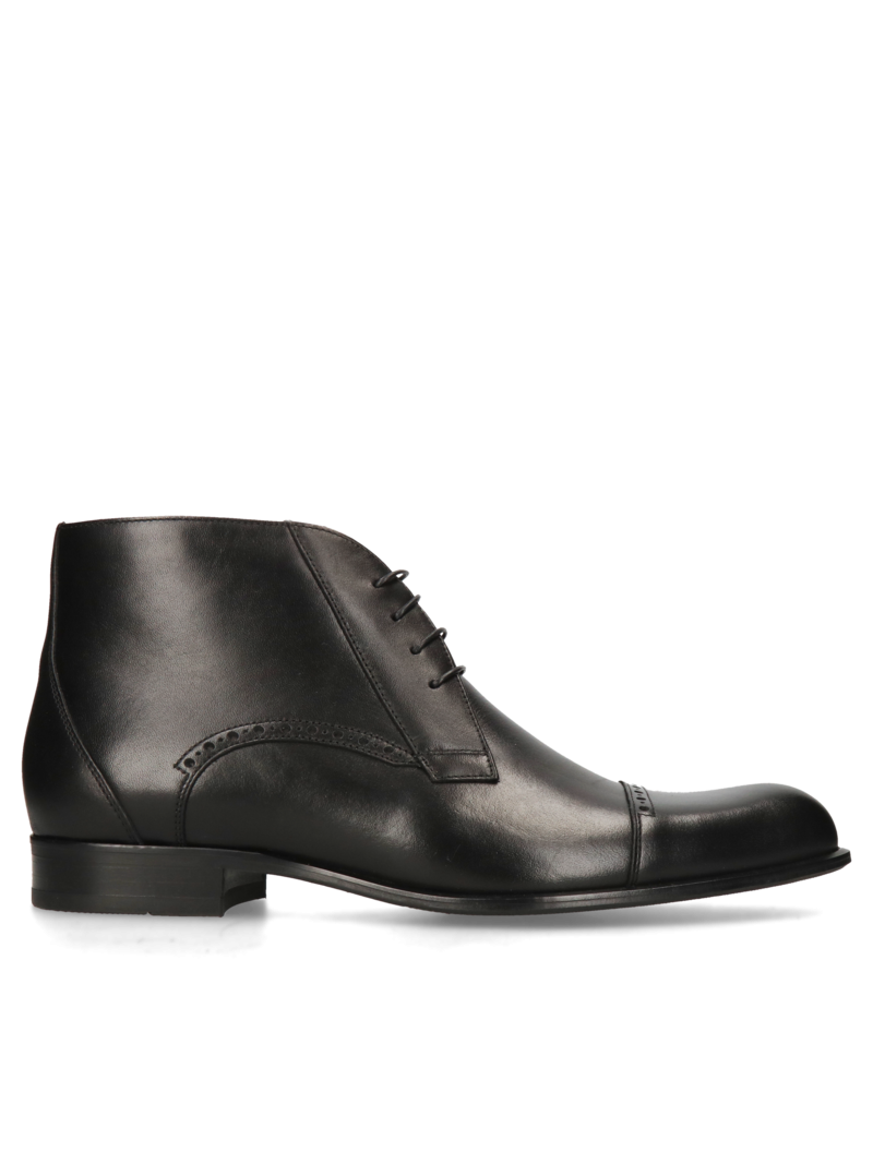 Black boots Karl II, Conhpol - Polish production, Boots, CK6221-01, Konopka Shoes