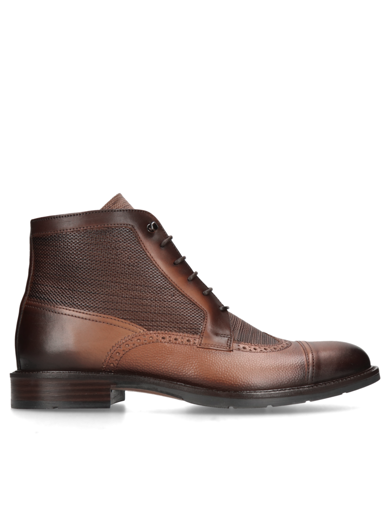 Brown boots Marceli II, Conhpol - Polish production, Boots, CK6122-03, Konopka Shoes