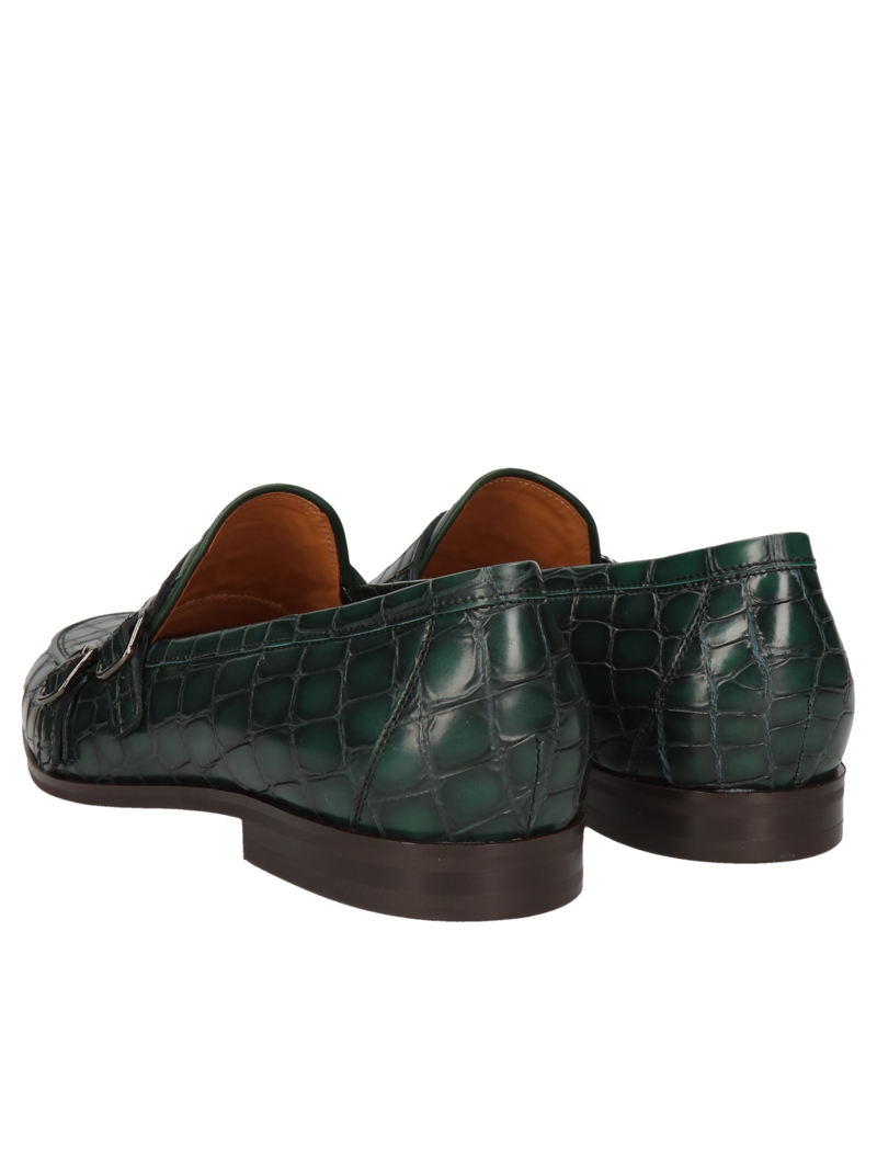 Leather moccasins, men's loafers, exclusive shoes, fashionable design, Conhpol, Konopka shoes