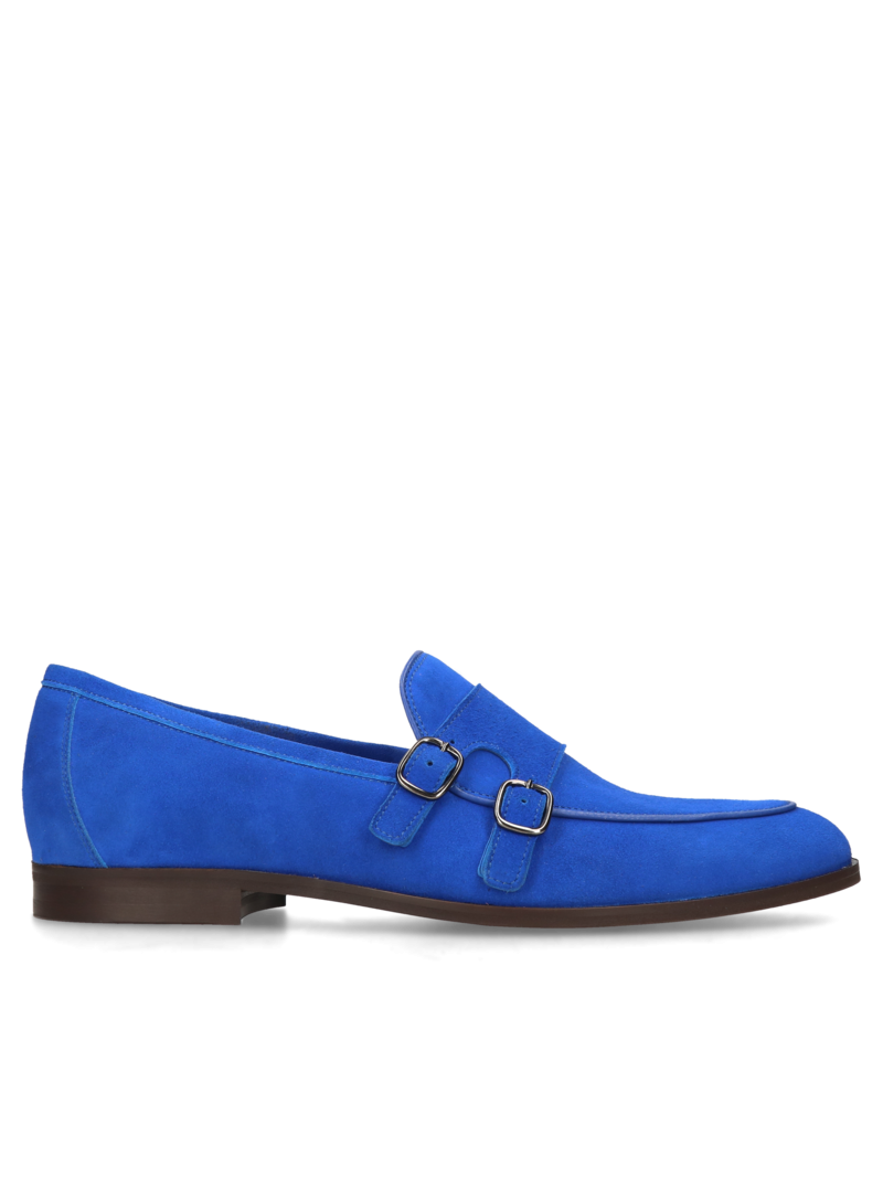 Blue casual loafers Hugo, Conhpol - polish production, Loafers and Moccasins, CE6190-03, Konopka Shoes
