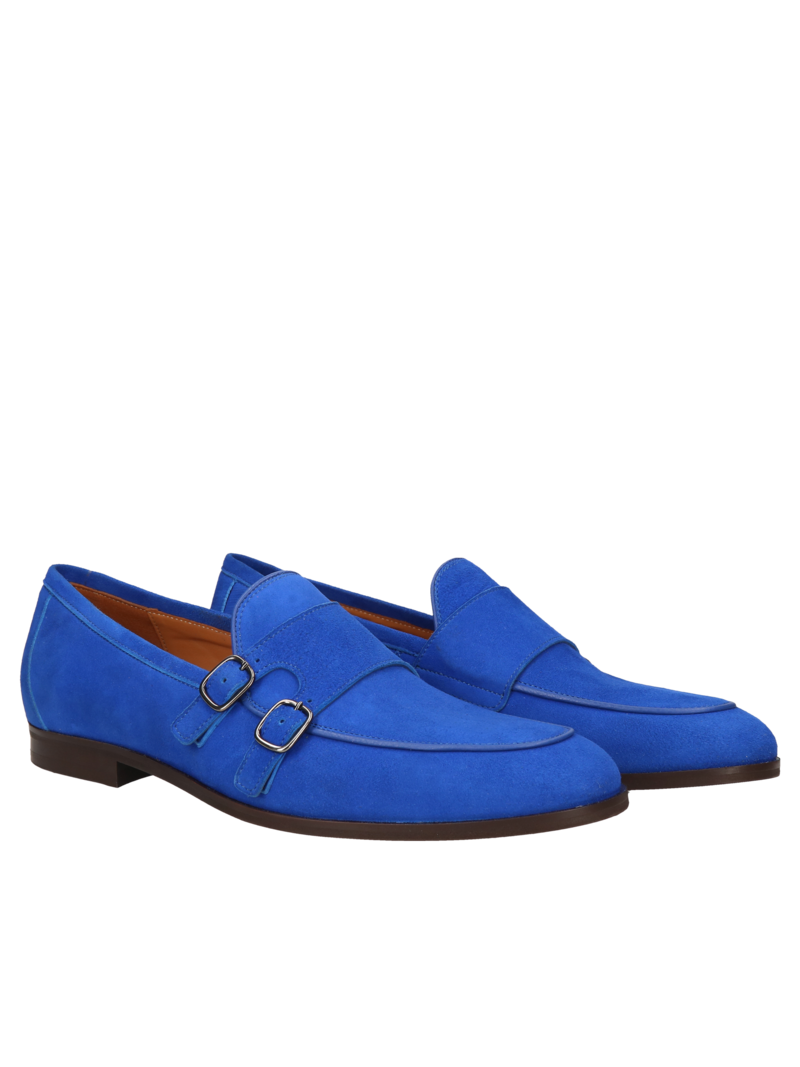 Blue casual loafers Hugo, Conhpol - polish production, Loafers and Moccasins, CE6190-03, Konopka Shoes
