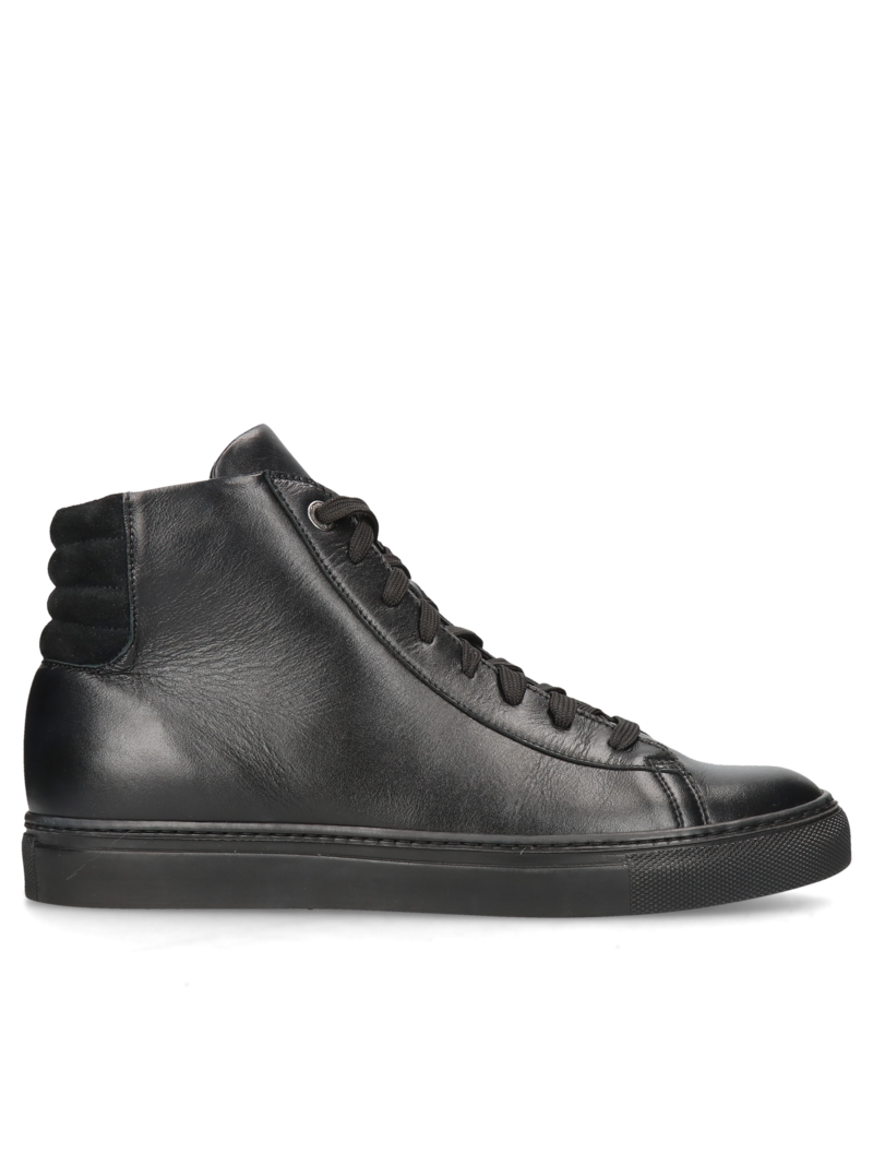 Black elevator boots Xavier +6 cm, Conhpol Dynamic - Polish production, Boots, SH2591-01, Konopka Shoes