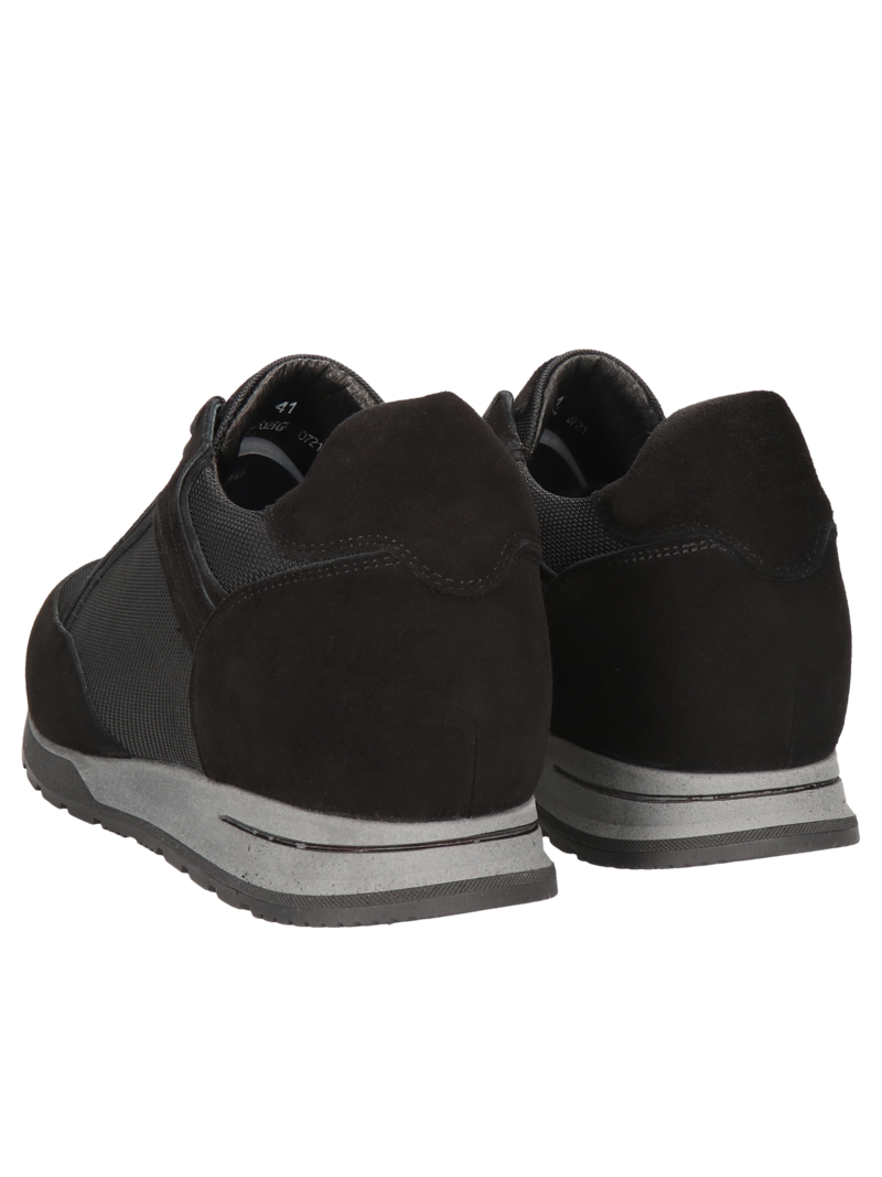 Black elevator sneakers Cyrus +7 cm, Conhpol Dynamic - Polish production, Sneakers, SH2592-02, Konopka Shoes