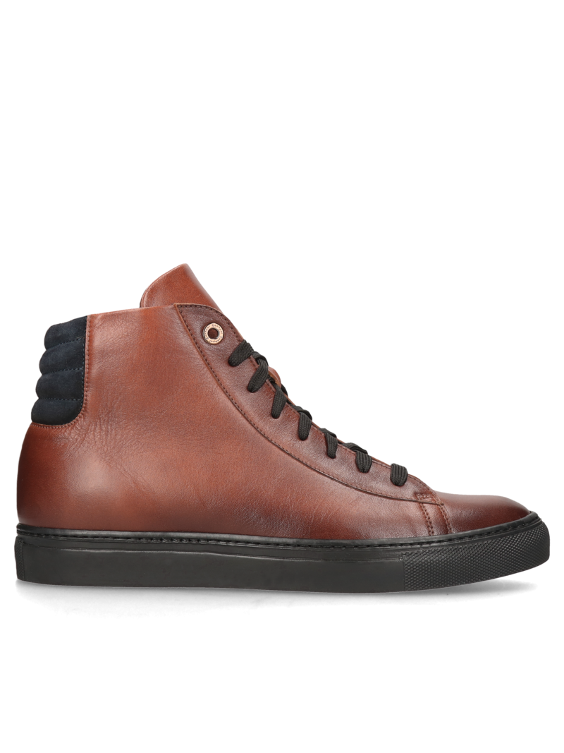 Brown elevator boots Xavier +6 cm, Conhpol Dynamic - Polish production, Boots, SH2591-02, Konopka Shoes