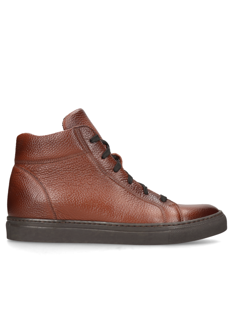Brown elevator shoes Xavier +6 cm, Conhpol Dynamic - Polish production, Boots, SH2598-01, Konopka Shoes