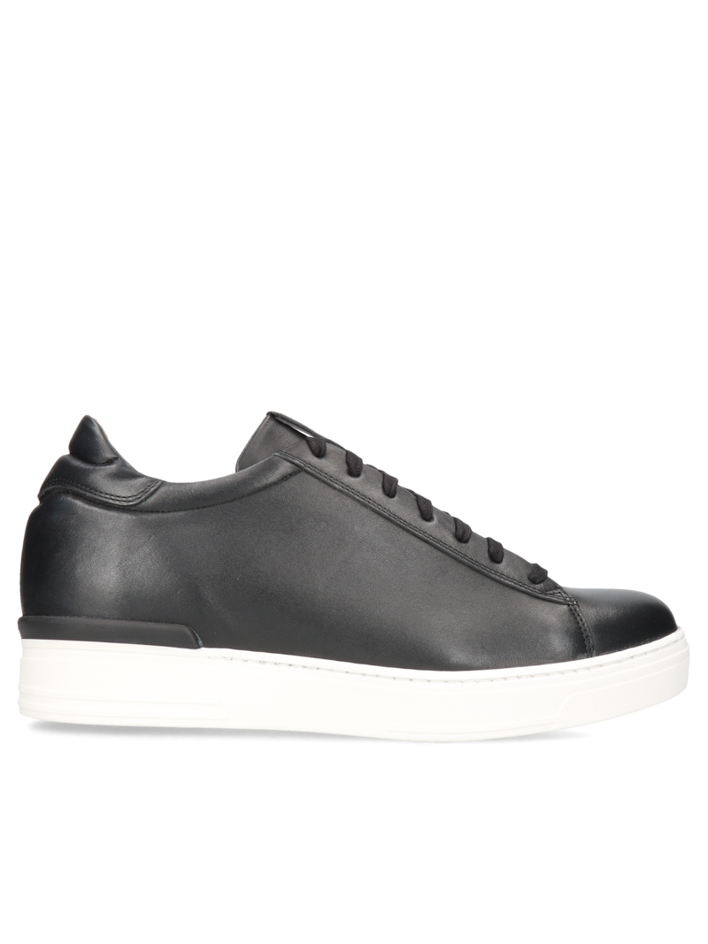 Black elevator sneakers Cyrus +7 cm, Conhpol Dynamic - Polish production, Sneakers, SH2608-01, Konopka Shoes