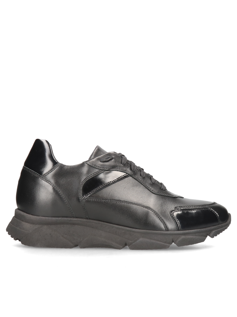 Black elevator sneakers Joe +7 cm, Conhpol Dynamic, Konopka Shoes