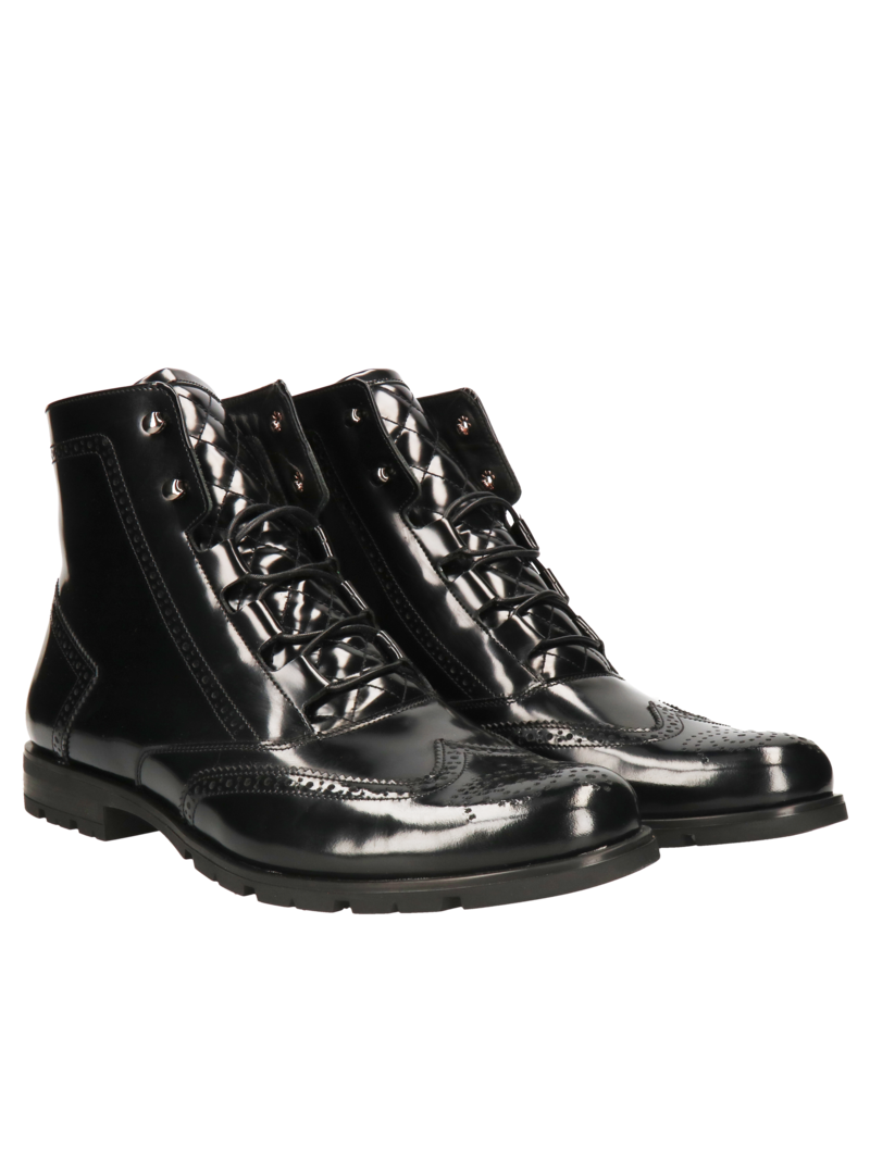 Black boots Luigi, Conhpol - Polish production, Boots, CE6225-02, Konopka Shoes