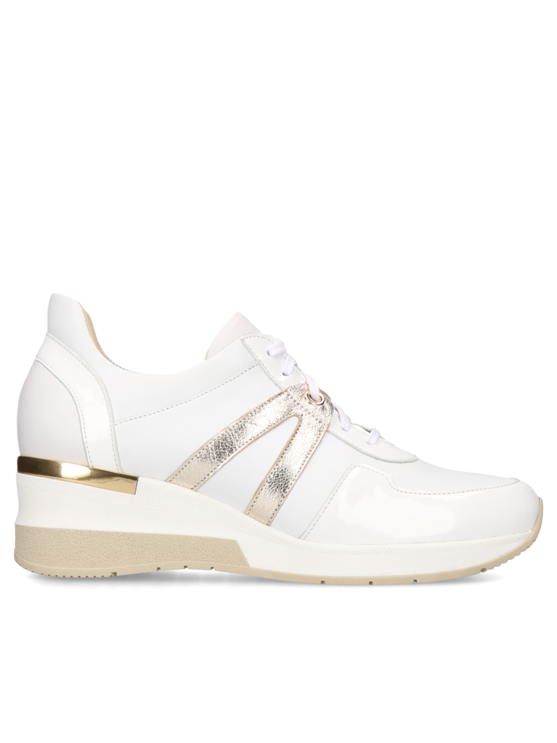 White Sneakers Felipa, Conhpol Relax - Polish production, Sneakers, RE2643-02, Konopka Shoes